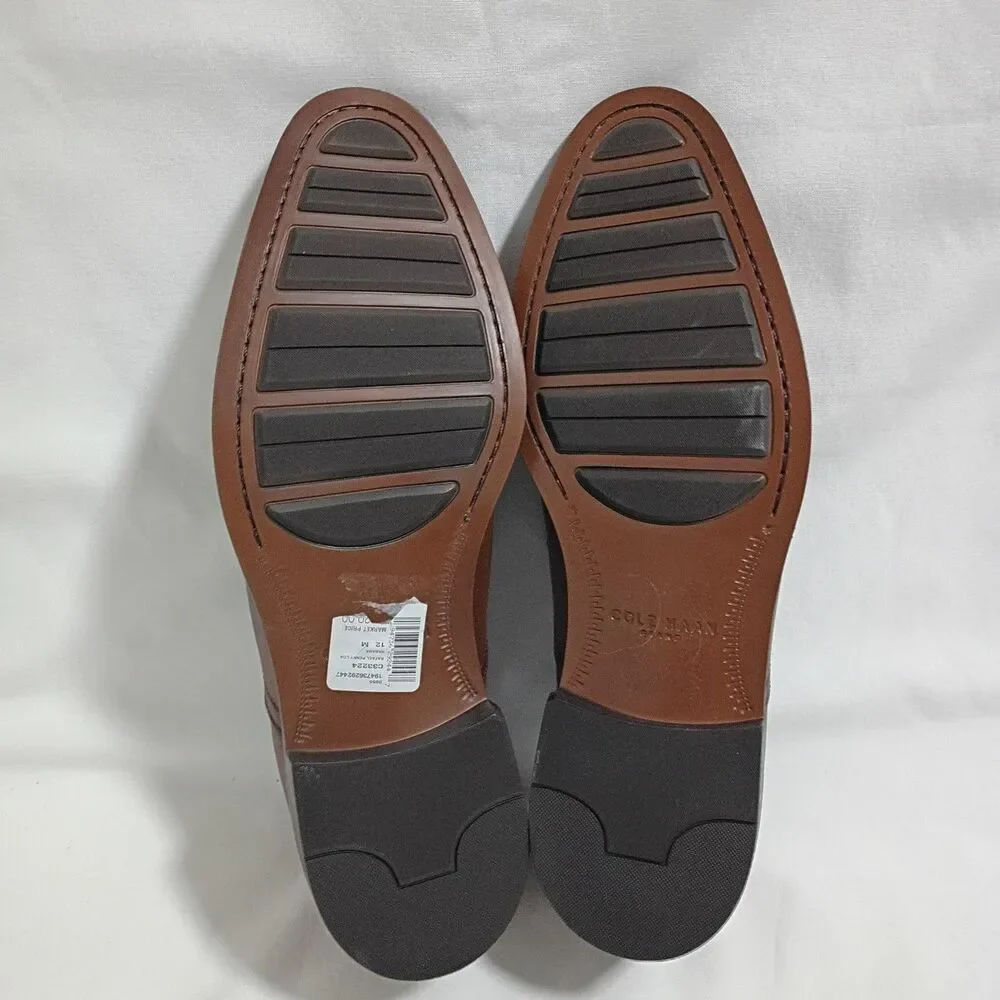 NEW Cole Haan Grand C33224 Penny Loafer Brown Leather Dress Shoes Mens US 12